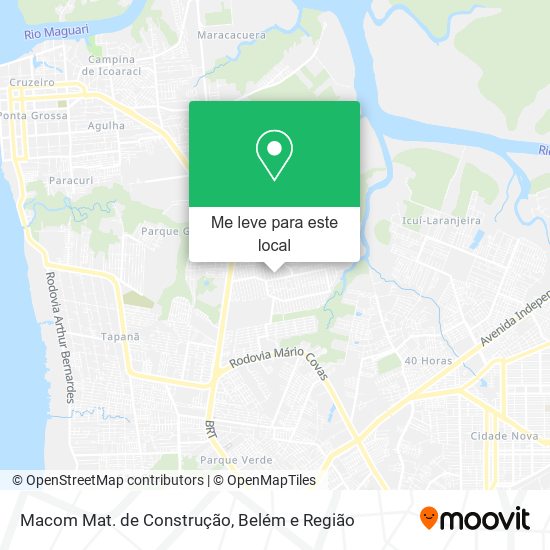 Macom Mat. de Construção mapa