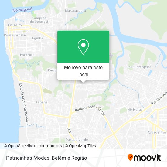 Patricinha's Modas mapa