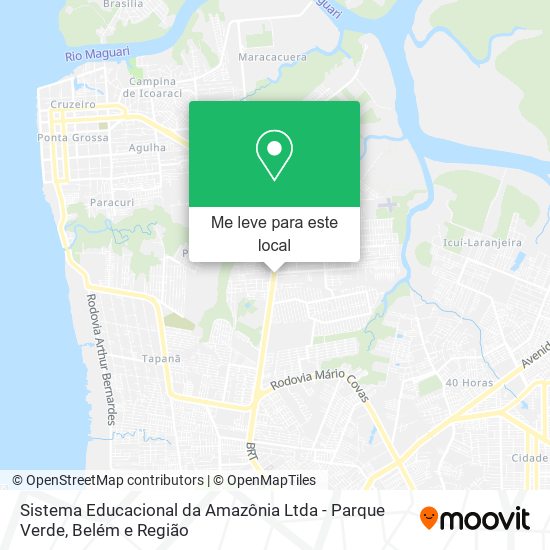 Sistema Educacional da Amazônia Ltda - Parque Verde mapa