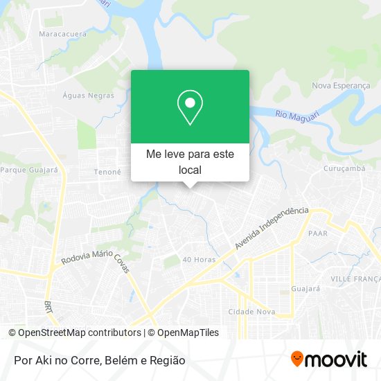 Por Aki no Corre mapa