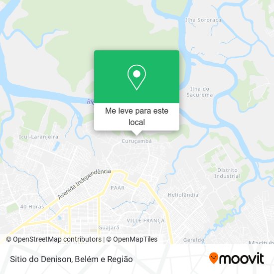 Sitio do Denison mapa