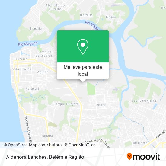 Aldenora Lanches mapa