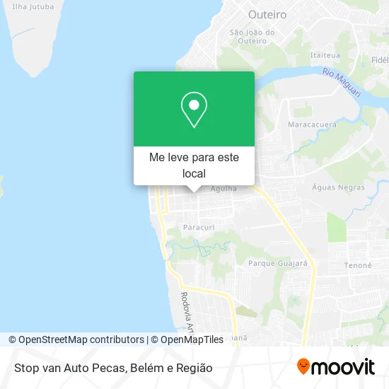 Stop van Auto Pecas mapa