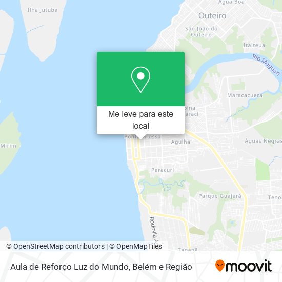 Aula de Reforço Luz do Mundo mapa