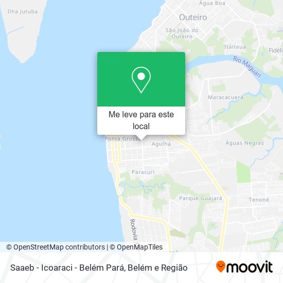 Saaeb - Icoaraci - Belém Pará mapa