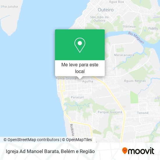 Igreja Ad Manoel Barata mapa