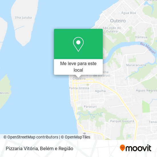 Pizzaria Vitória mapa