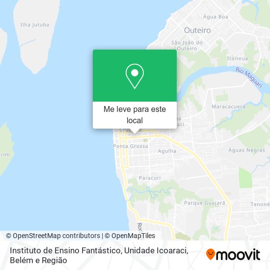 Instituto de Ensino Fantástico, Unidade Icoaraci mapa