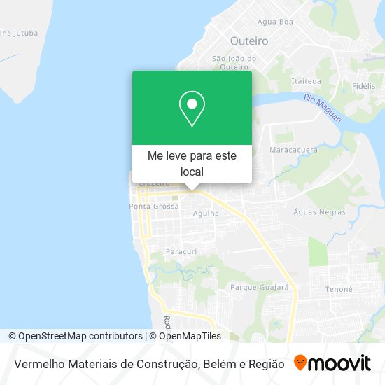 Vermelho Materiais de Construção mapa