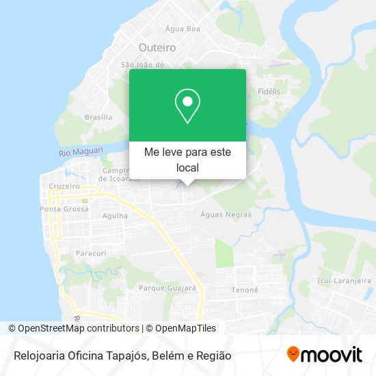 Relojoaria Oficina Tapajós mapa