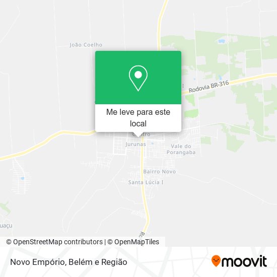 Novo Empório mapa