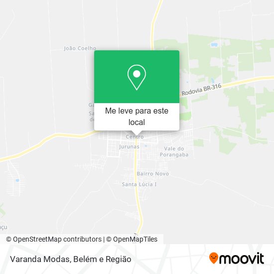 Varanda Modas mapa