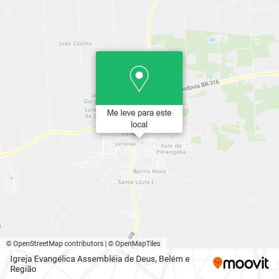 Igreja Evangélica Assembléia de Deus mapa
