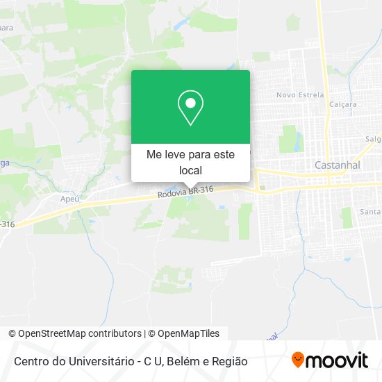 Centro do Universitário - C U mapa
