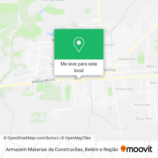 Armazem Materias de Construcões mapa