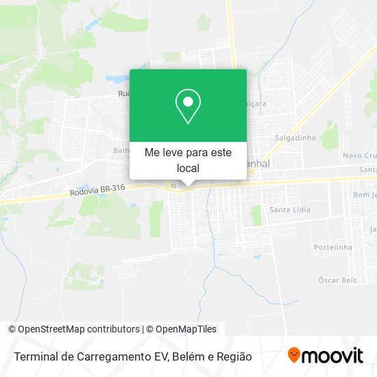 Terminal de Carregamento EV mapa