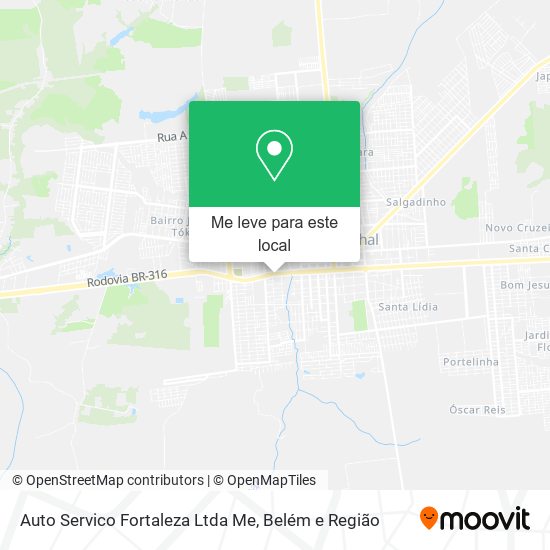 Auto Servico Fortaleza Ltda Me mapa