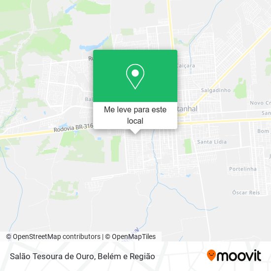 Salão Tesoura de Ouro mapa