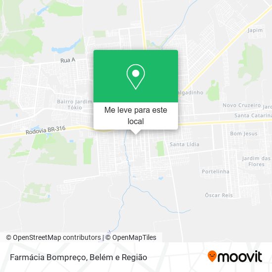 Farmácia Bompreço mapa