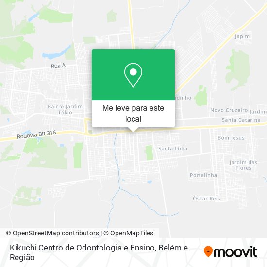 Kikuchi Centro de Odontologia e Ensino mapa