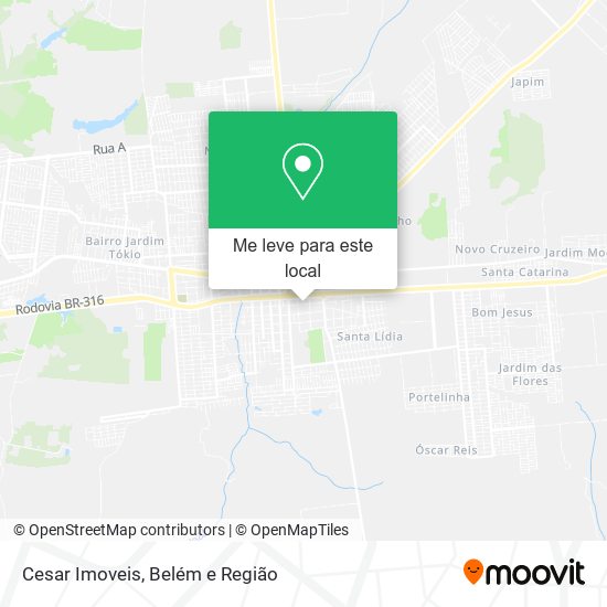 Cesar Imoveis mapa