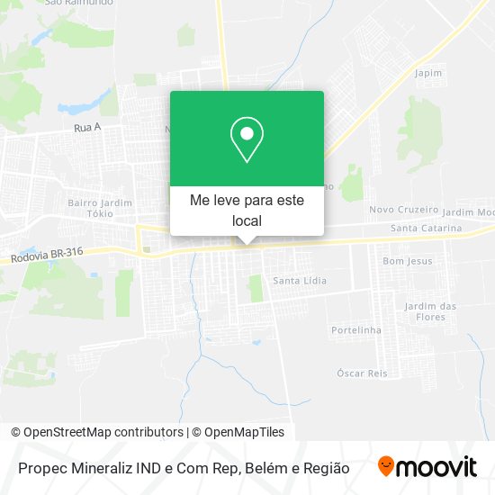 Propec Mineraliz IND e Com Rep mapa