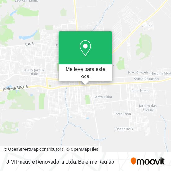 J M Pneus e Renovadora Ltda mapa