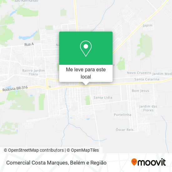 Comercial Costa Marques mapa