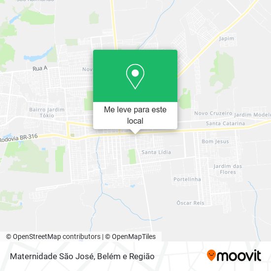 Maternidade São José mapa