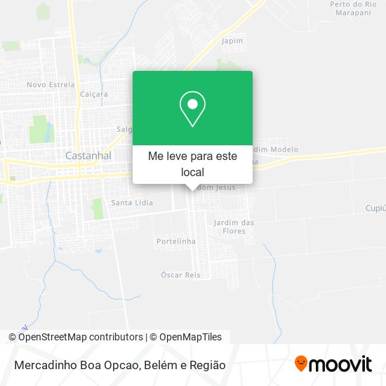 Mercadinho Boa Opcao mapa