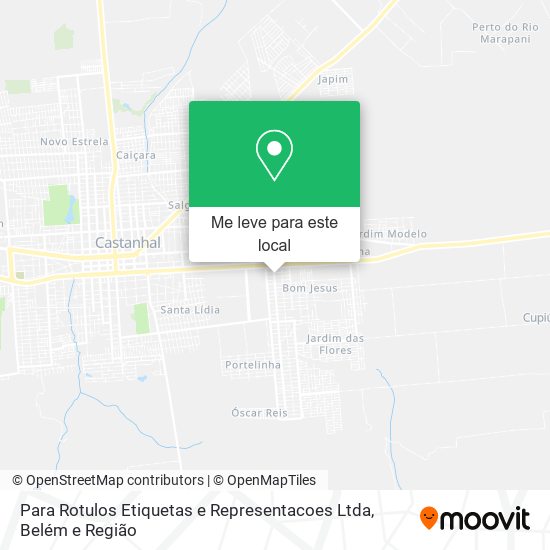 Para Rotulos Etiquetas e Representacoes Ltda mapa