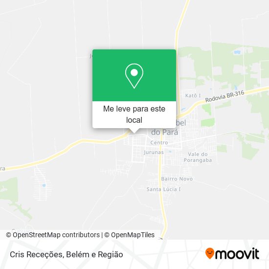 Cris Receções mapa