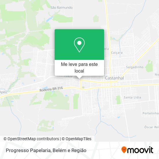 Progresso Papelaria mapa
