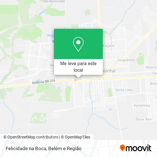 Felicidade na Boca mapa