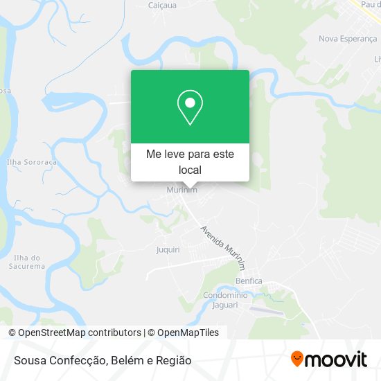 Sousa Confecção mapa