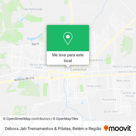 Débora Jati Treinamentos & Pilates mapa
