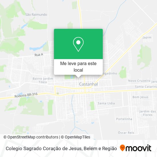 Colegio Sagrado Coração de Jesus mapa