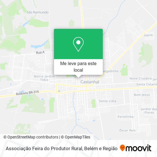 Associação Feira do Produtor Rural mapa