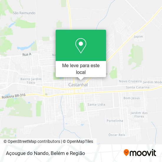 Açougue do Nando mapa