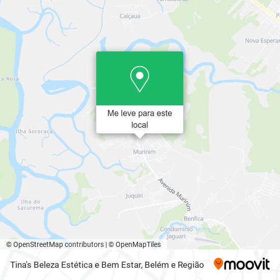 Tina's Beleza Estética e Bem Estar mapa