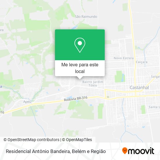 Residencial Antônio Bandeira mapa