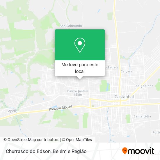 Churrasco do Edson mapa