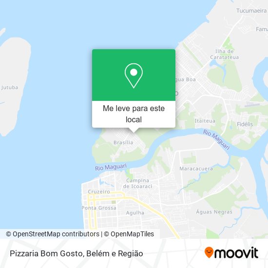 Pizzaria Bom Gosto mapa