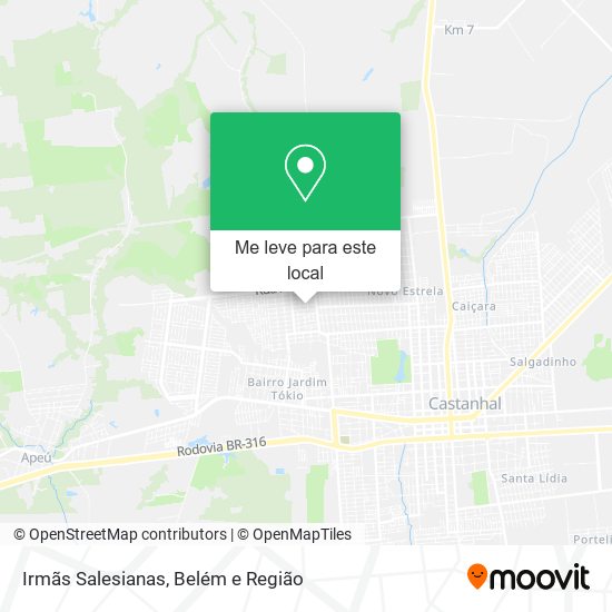 Irmãs Salesianas mapa