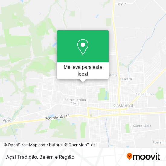 Açaí Tradição mapa