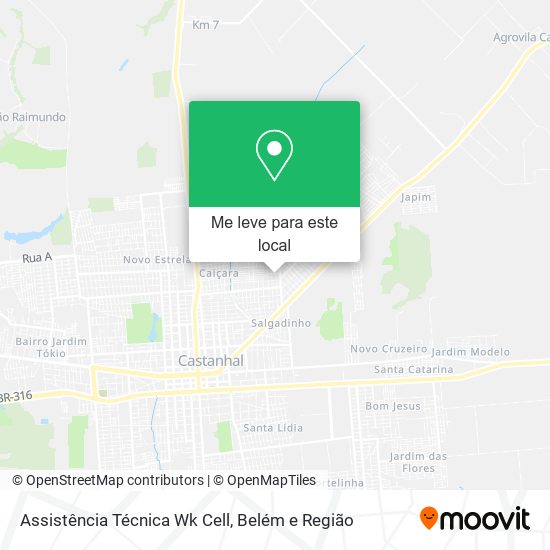 Assistência Técnica Wk Cell mapa