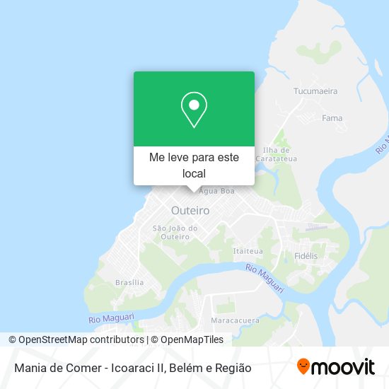 Mania de Comer - Icoaraci II mapa