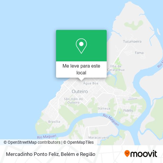 Mercadinho Ponto Feliz mapa