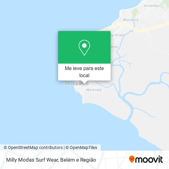 Milly Modas Surf Wear mapa