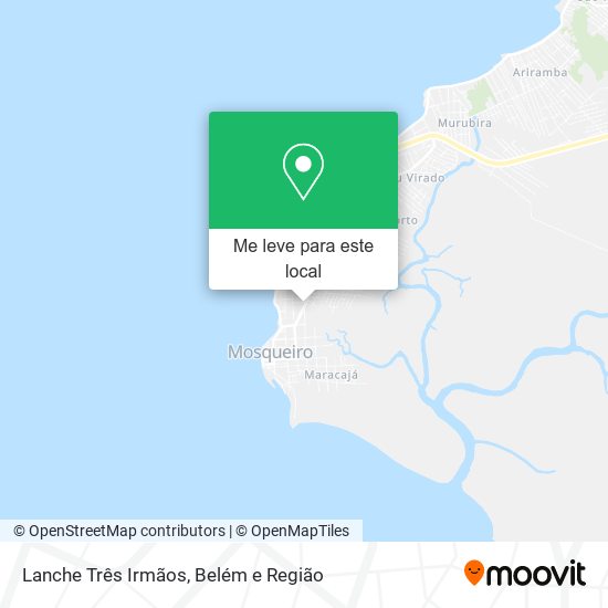 Lanche Três Irmãos mapa